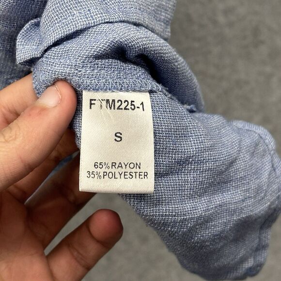 Anthropologie THML Top Womens Size Small Sleeveless Cage Front Peplum Blue S - Picture 3 of 7